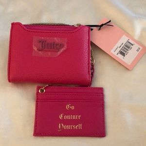 Juicy Couture Pink Flash Can’t Tame Her  Bifold Wallet With Pullout CC NWT